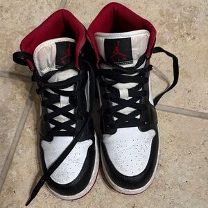 Nike Air Jordan Black and White Sneakers